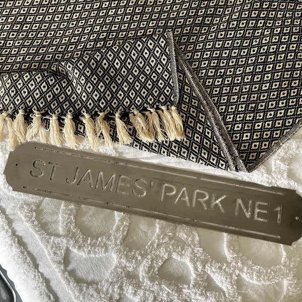 ‘St James’ Park NE1’ Newcastle United Football Metal Street Sign