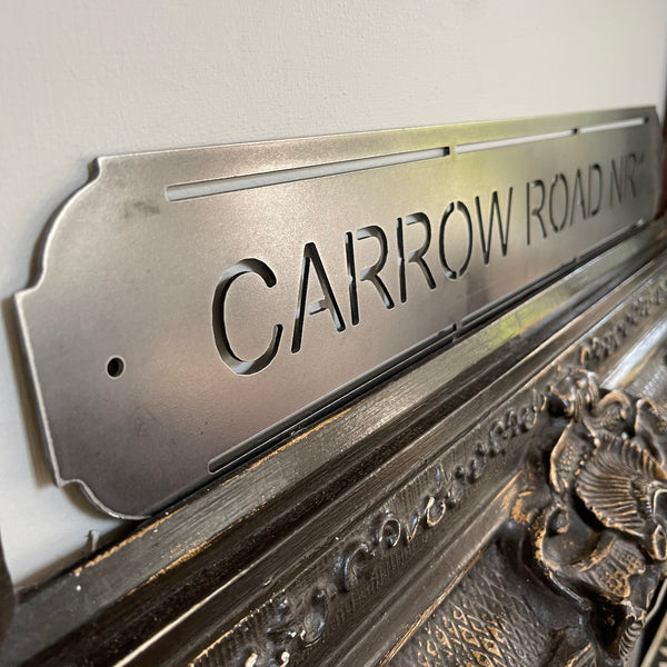 ‘Carrow Road NR1’ Norwich City Football Club Metal Street Sign