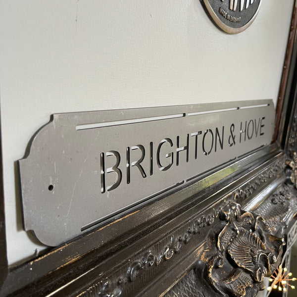 Brighton & Hove Metal Street Style Sign