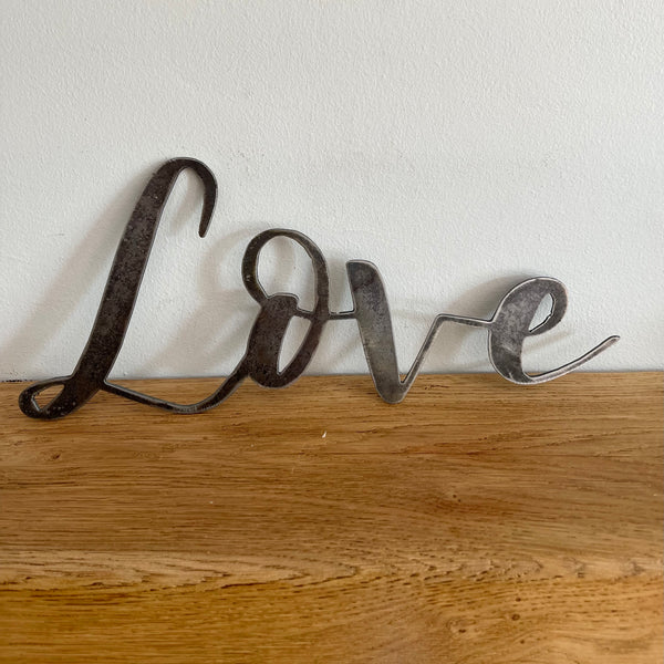 ‘Love’ Metal Word Wall Art script sign