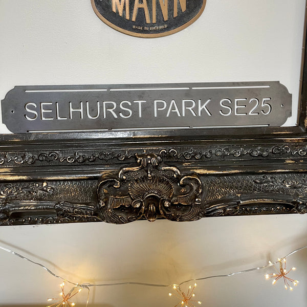 ‘Selhurst Park SE25’  Crystal Palace Football Metal Street Sign