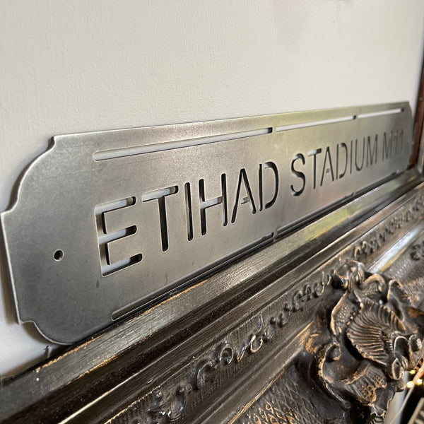 ‘Ethiad Stadium M11’  Man City Football Metal Street Sign