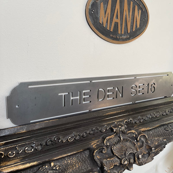 ‘The Den SE16’ Millwall Football Club Metal Street Sign