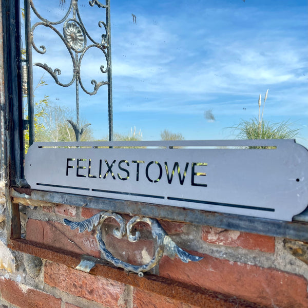 Felixstowe Metal Street Sign