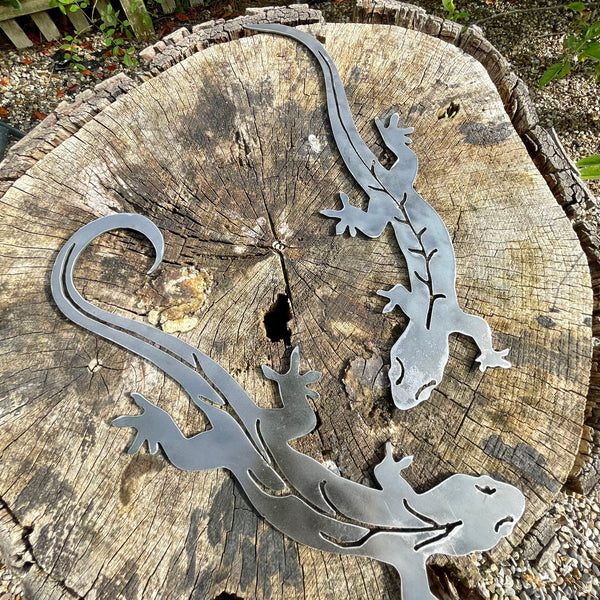 Metal Gecko Reptile Wall Art