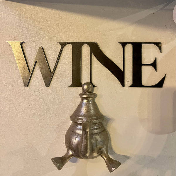 ‘Wine’ Metal Word Wall Art script sign